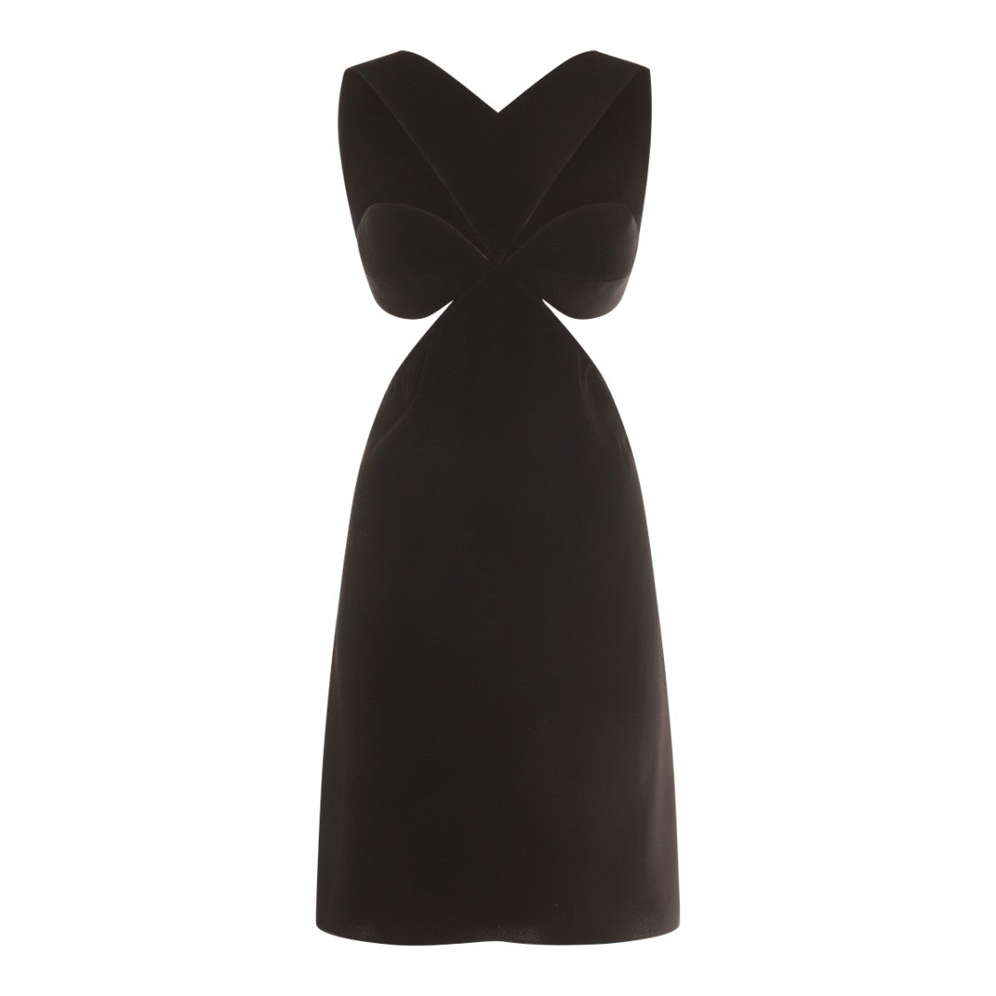 Givenchy Cut-Out Black Viscose Mini Dress With Open Back Detail