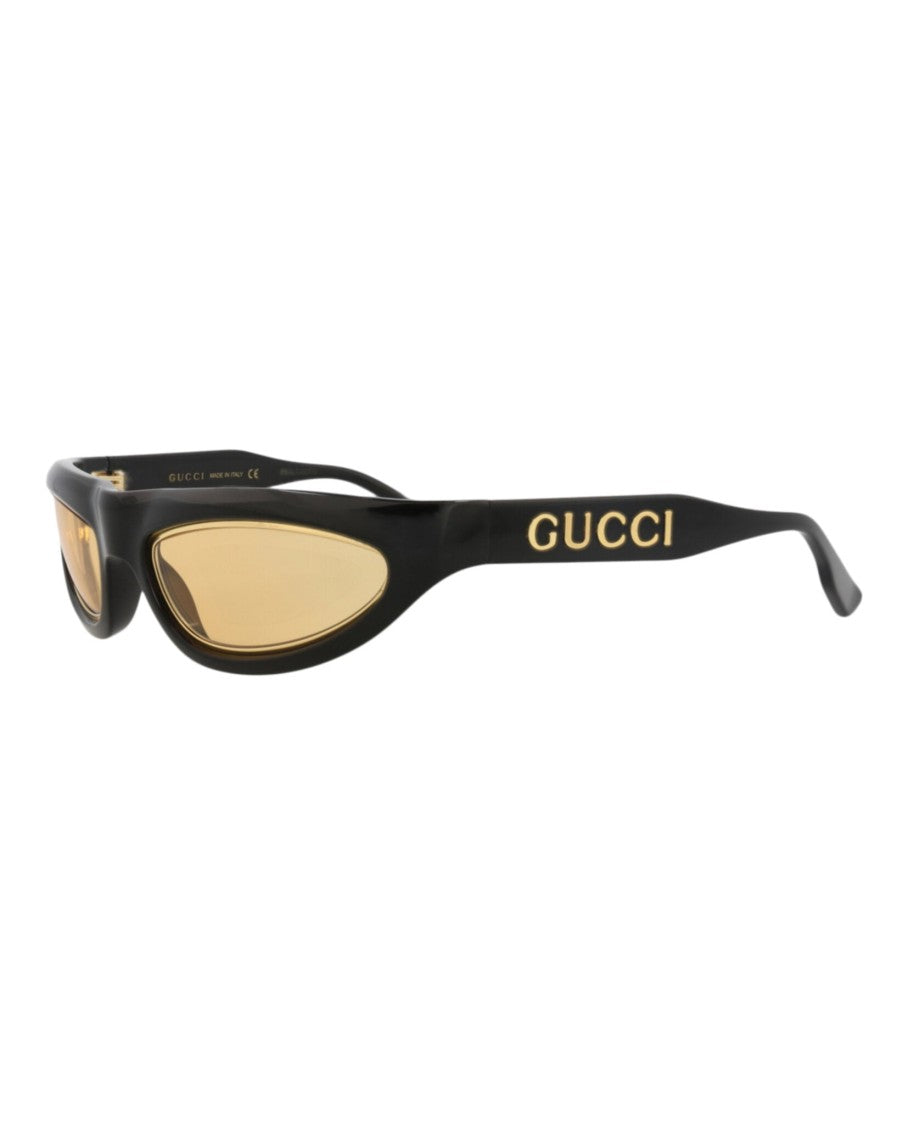 Gucci Shield-Frame Injection Sunglasses