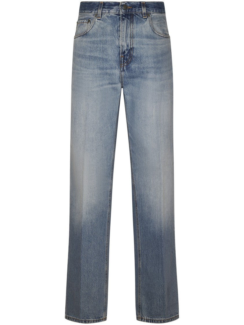 Haikure Relaxed Fit Straight Leg Jeans With Vintage Wash