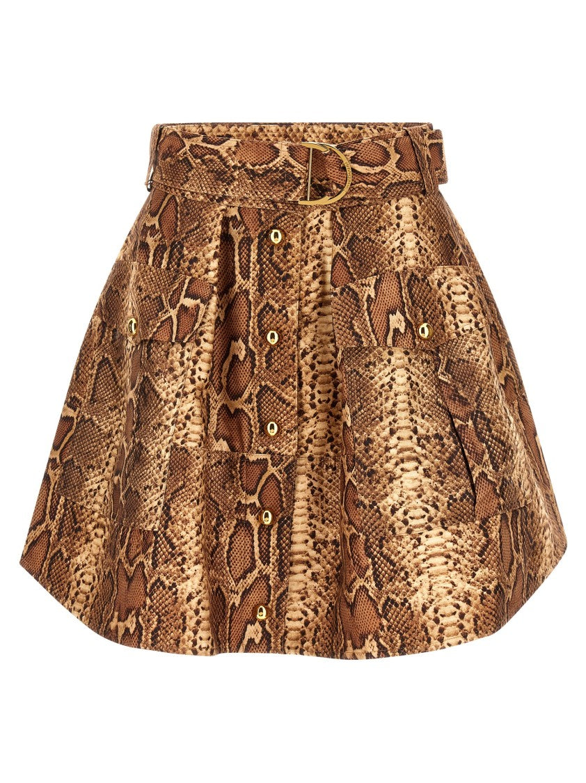 Zimmermann 'Hypnotic Utility Mini' Skirt