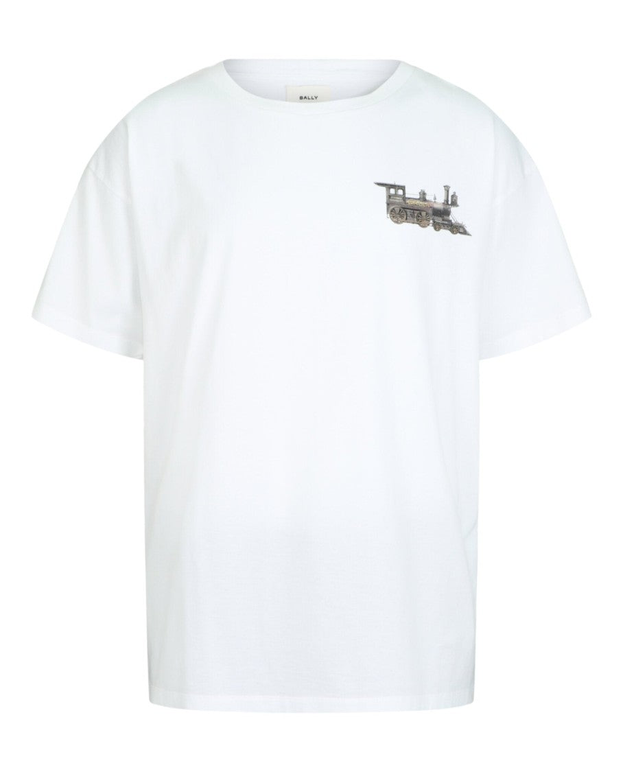 Bally Vintage Train Graphic Print Bally T-Shirt