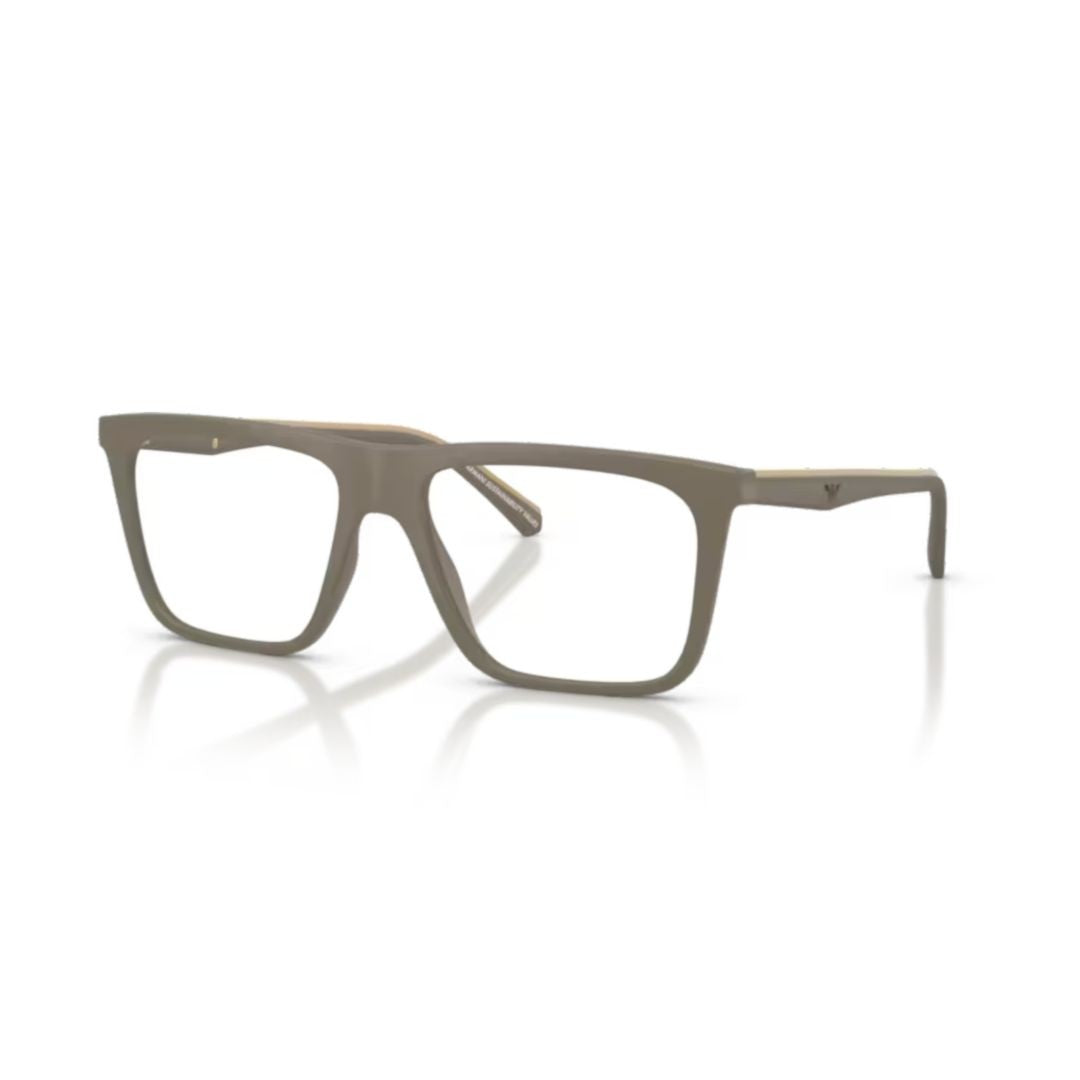 Emporio Armani 0Ea4258 Matte Olive Green Rectangular Frame Eyeglasses