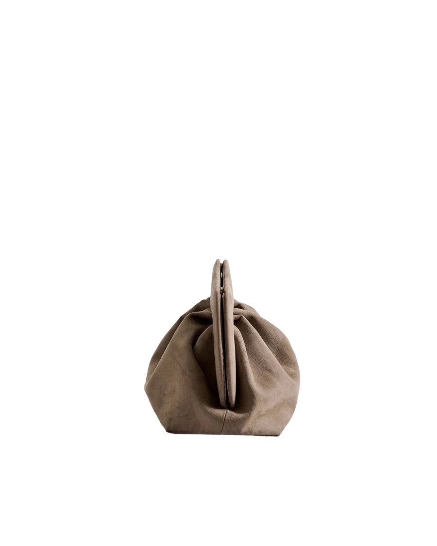 Themoirè Bios Suede Bag In Mud