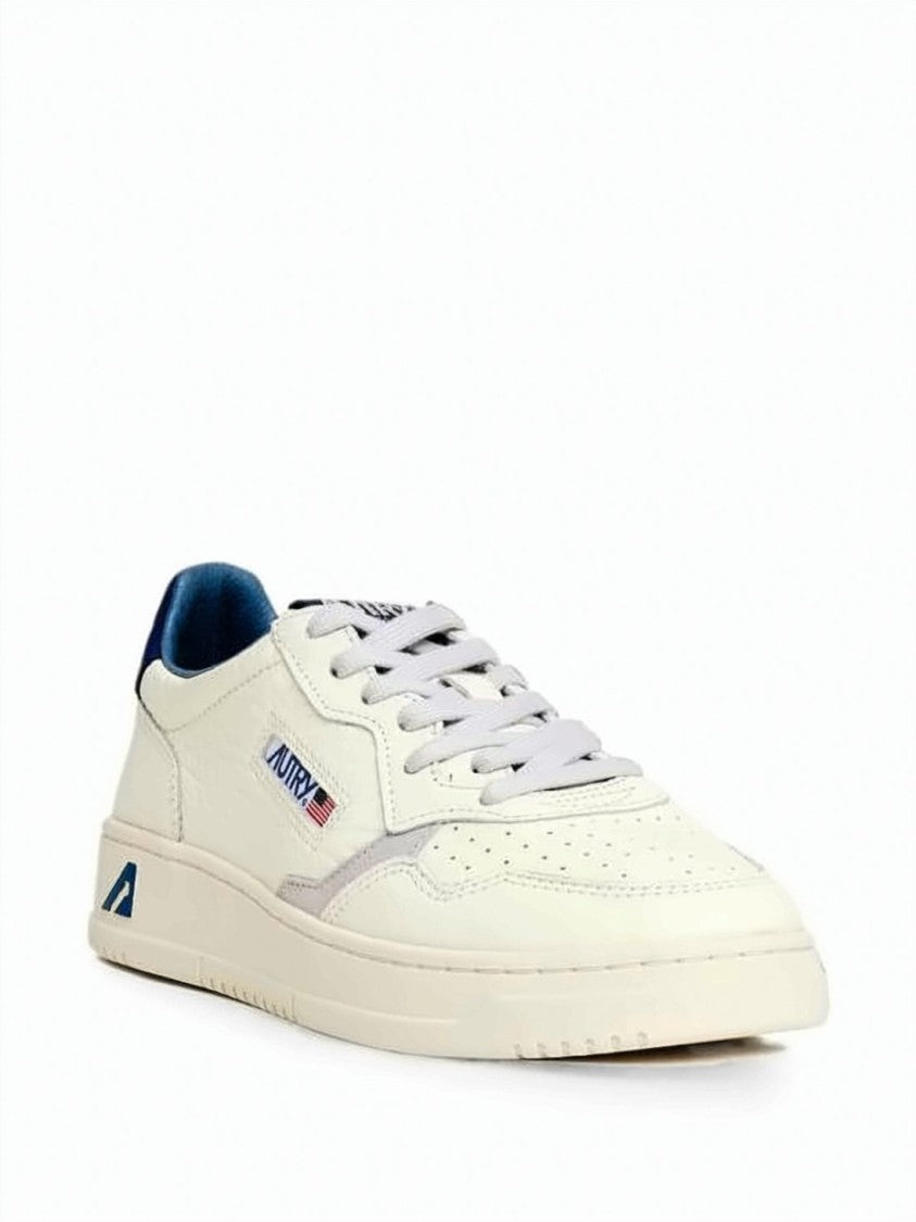 Autry Low-Top Leather Sneakers With Nubuck And Suede Accents