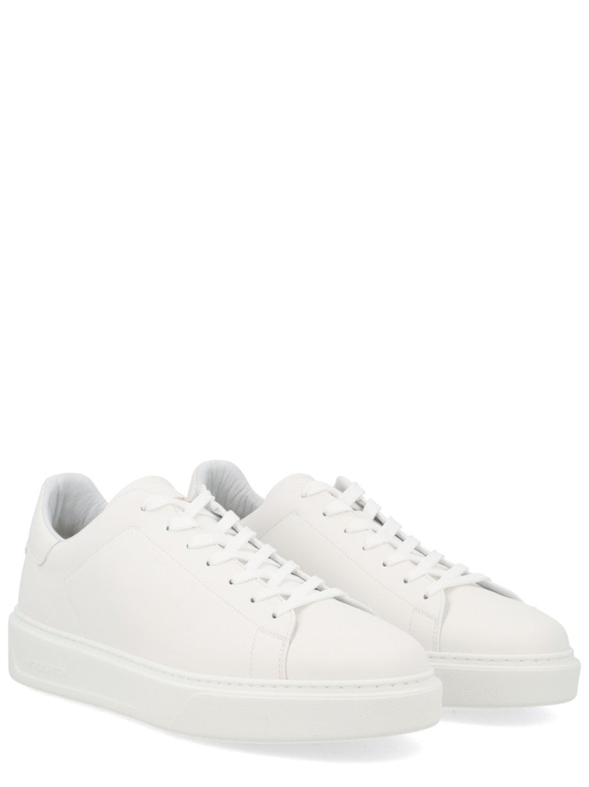Woolrich Classic Court Monochromatic Leather Sneakers