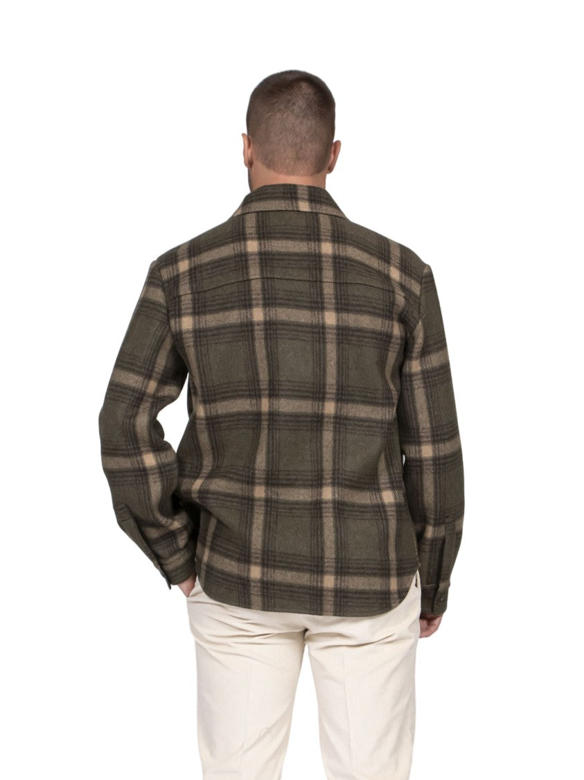 Fay Archive Plaid Flap-Pockets Casual Overshirt