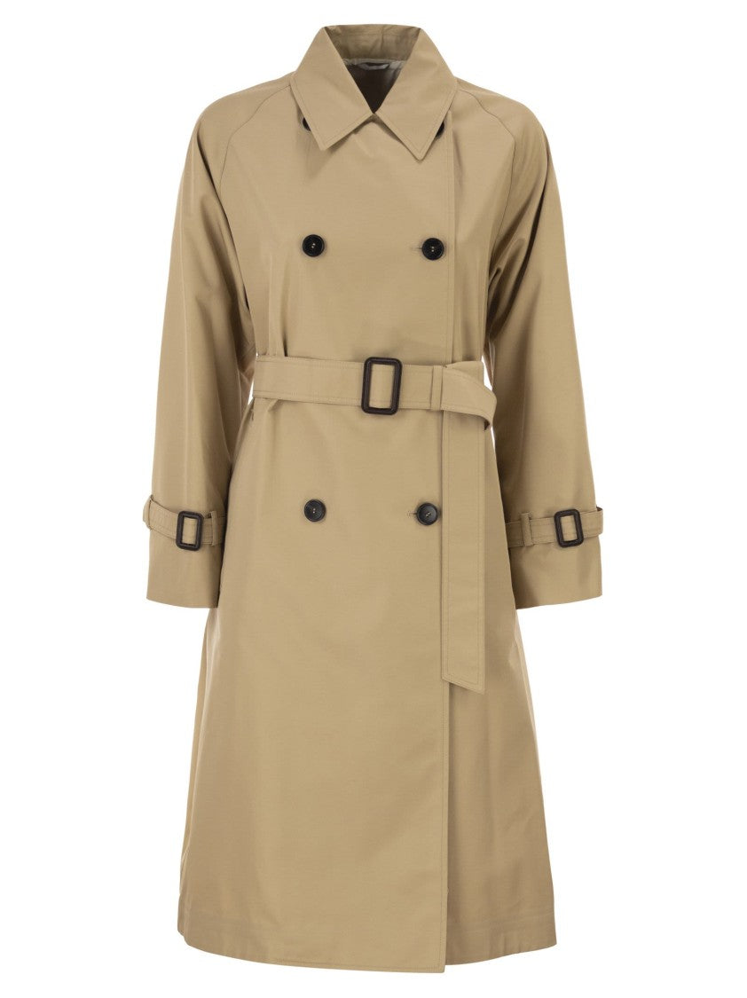 Max Mara Wkdcanasta - Reversible Trench Coat In Water-Repellent Gabardine