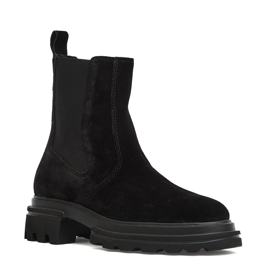 Hogan Black Suede Chelsea Boots