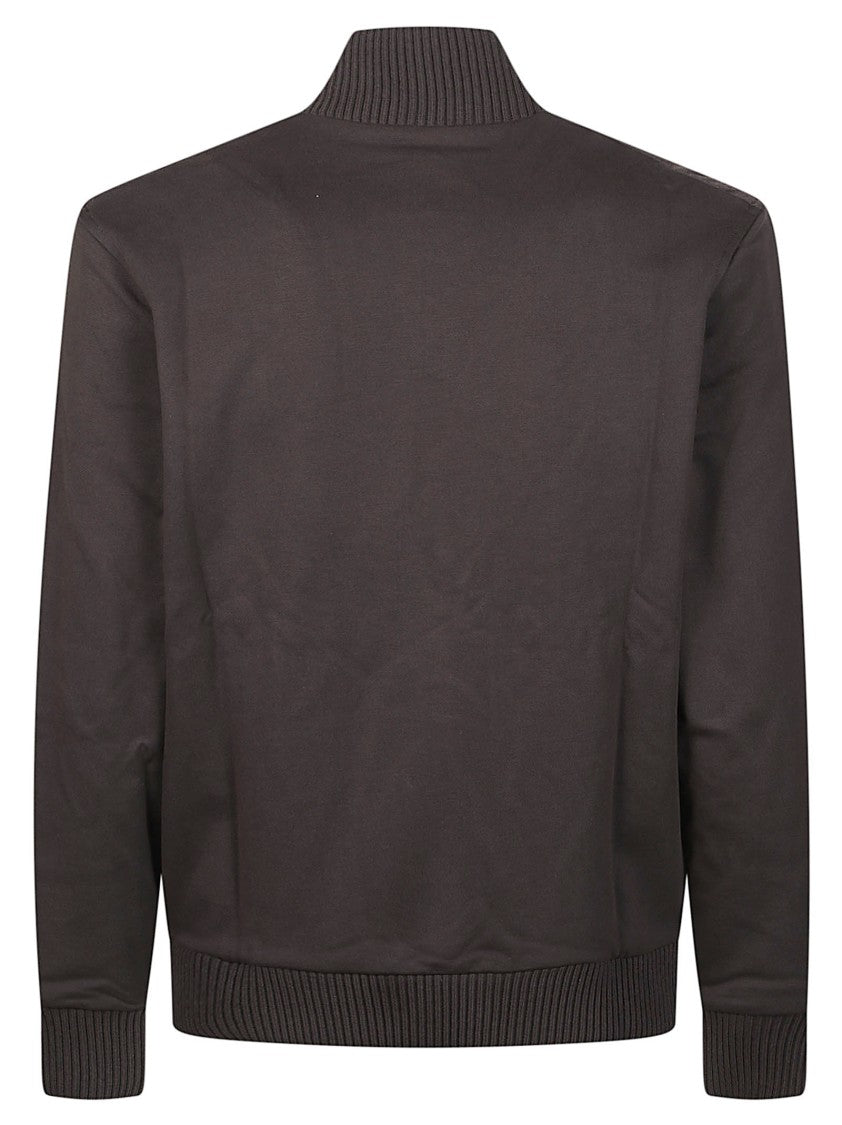 Fay Zip Quilted Panel Cotton Zip-Up Jacket