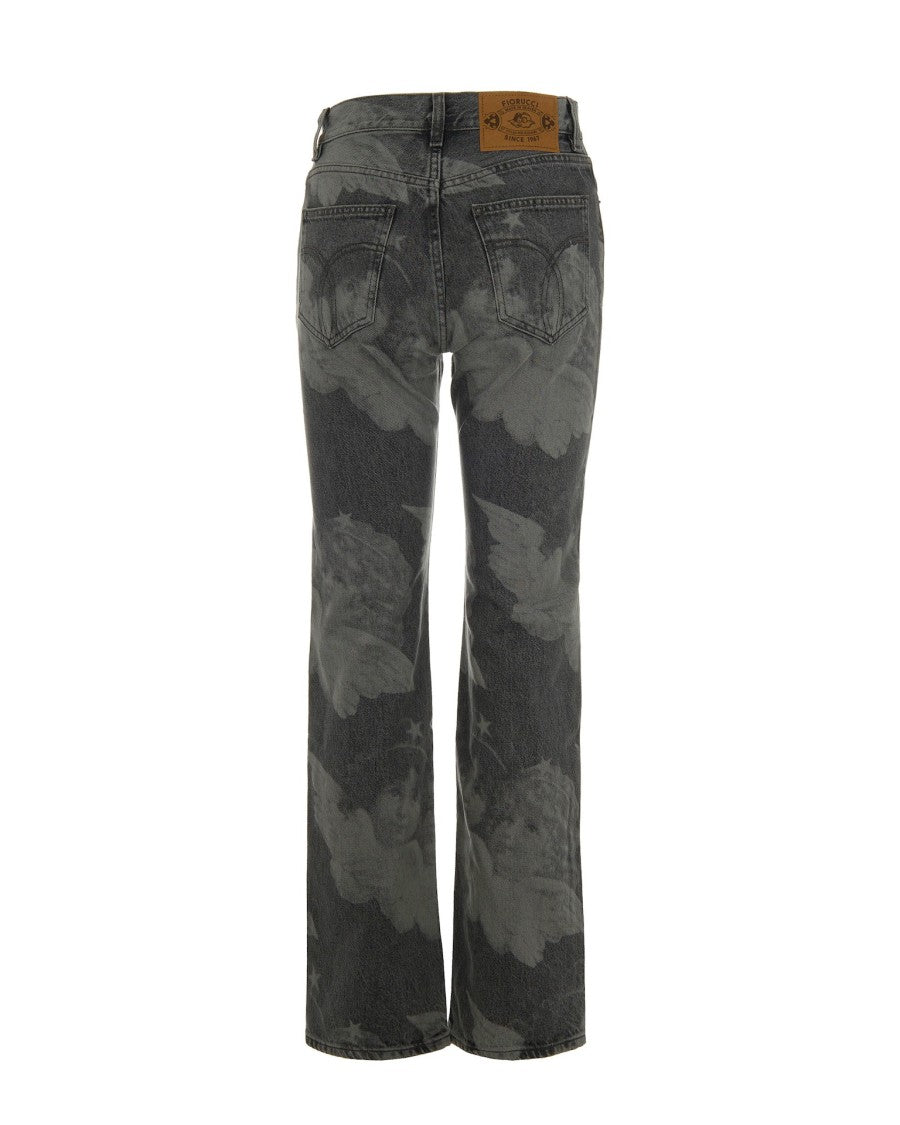 Fiorucci Angels Straight Fit Jeans - Grey