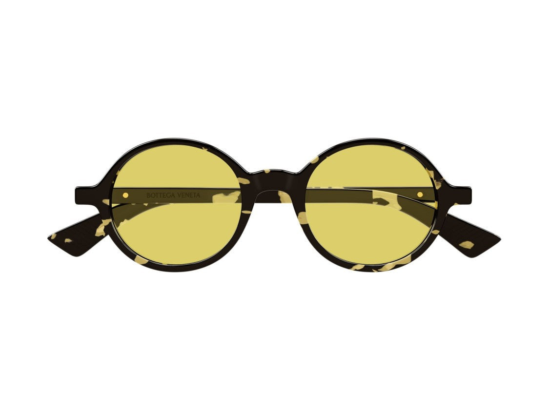 Bottega Veneta Bv1430s Round Tortoiseshell Sunglasses