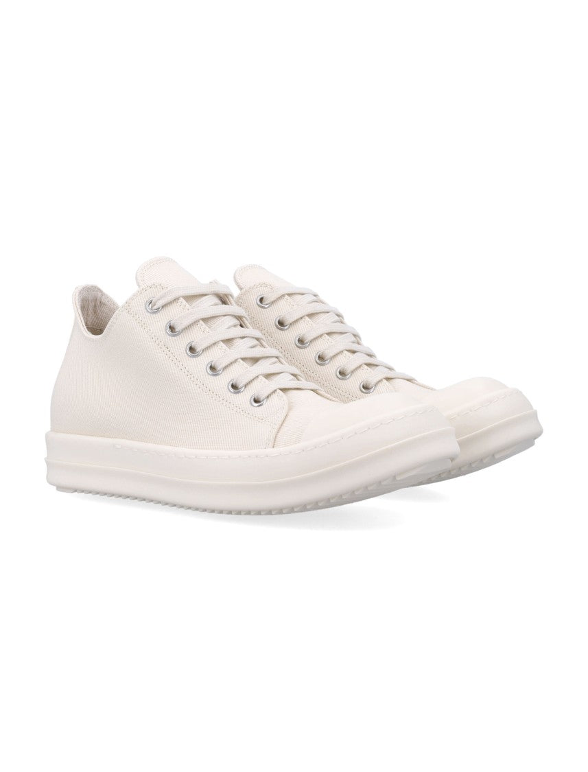 Drkshdw By Rick Owens Temple Low Denim Sneakers