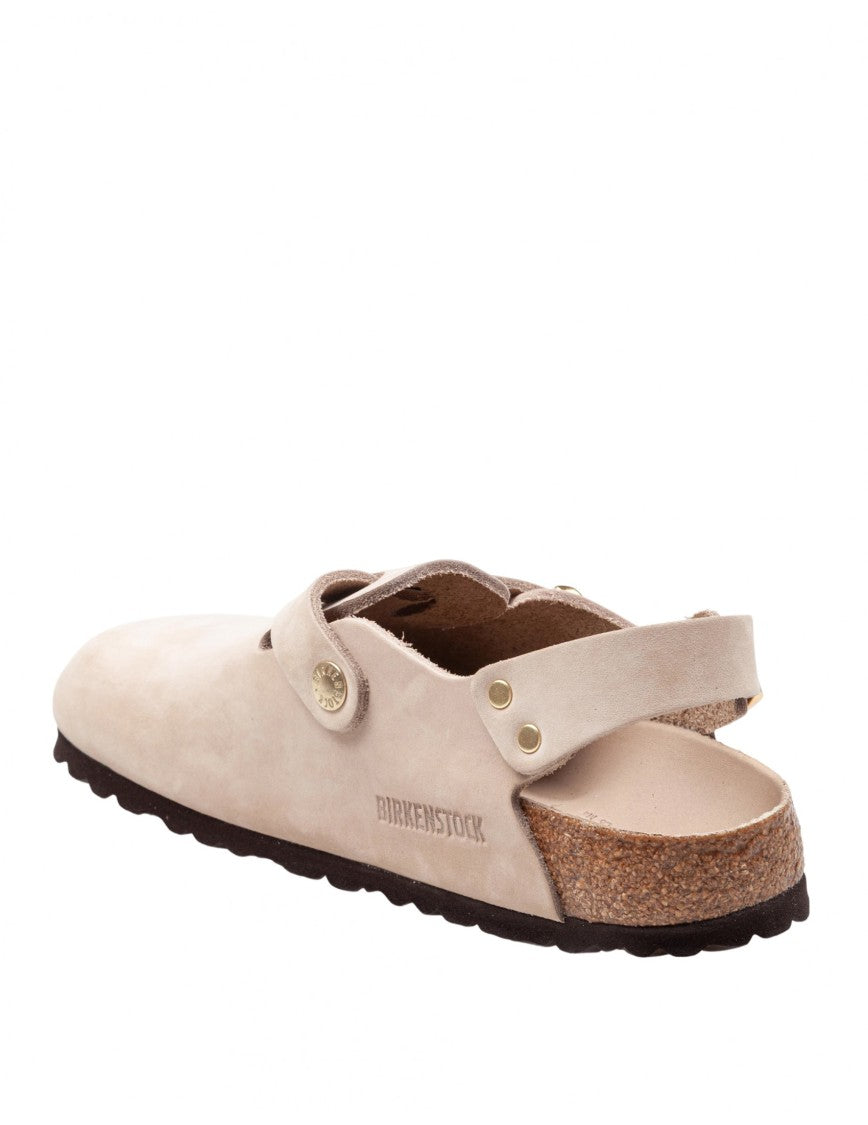Birkenstock Sabot Tokio In Leather Color Sand