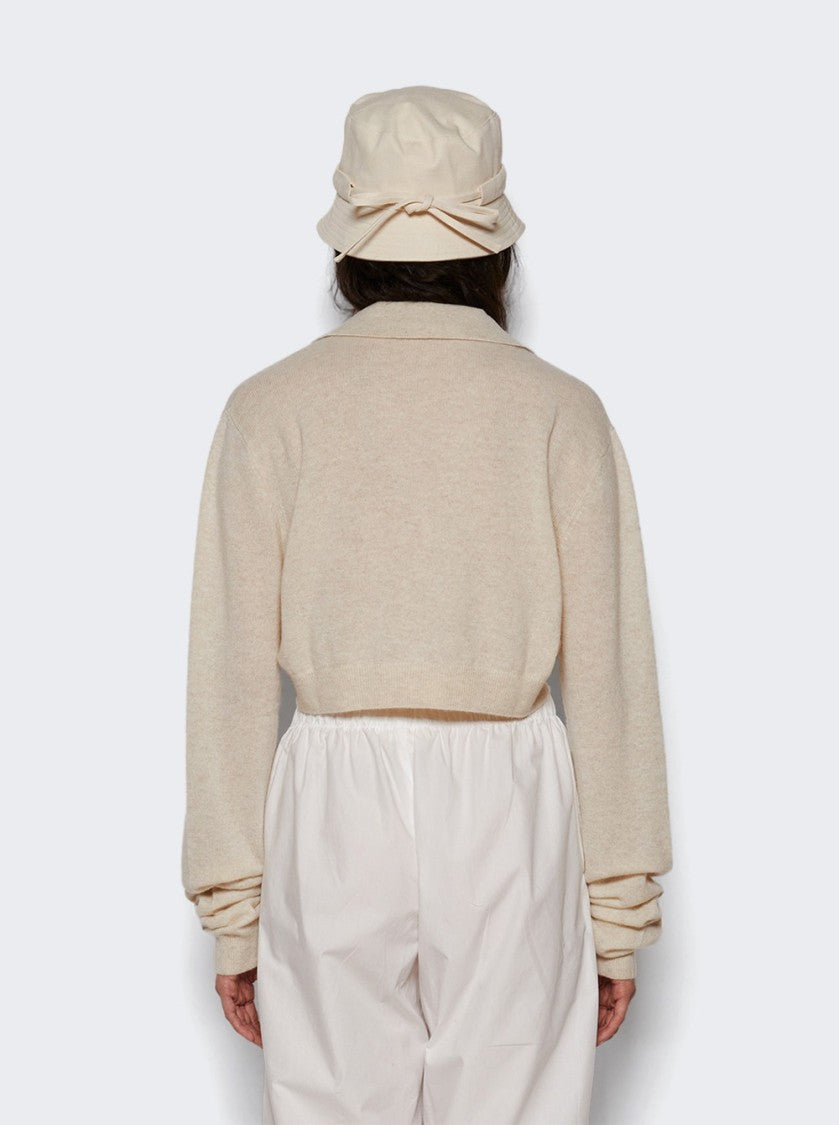 Eterne Stevie Cashmere Cropped Sweater Oatmeal