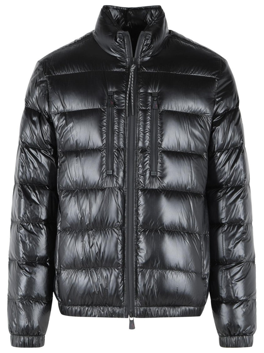 Moncler Grenoble Foldable Short 'Orres' Black Polyamide Down Jacket