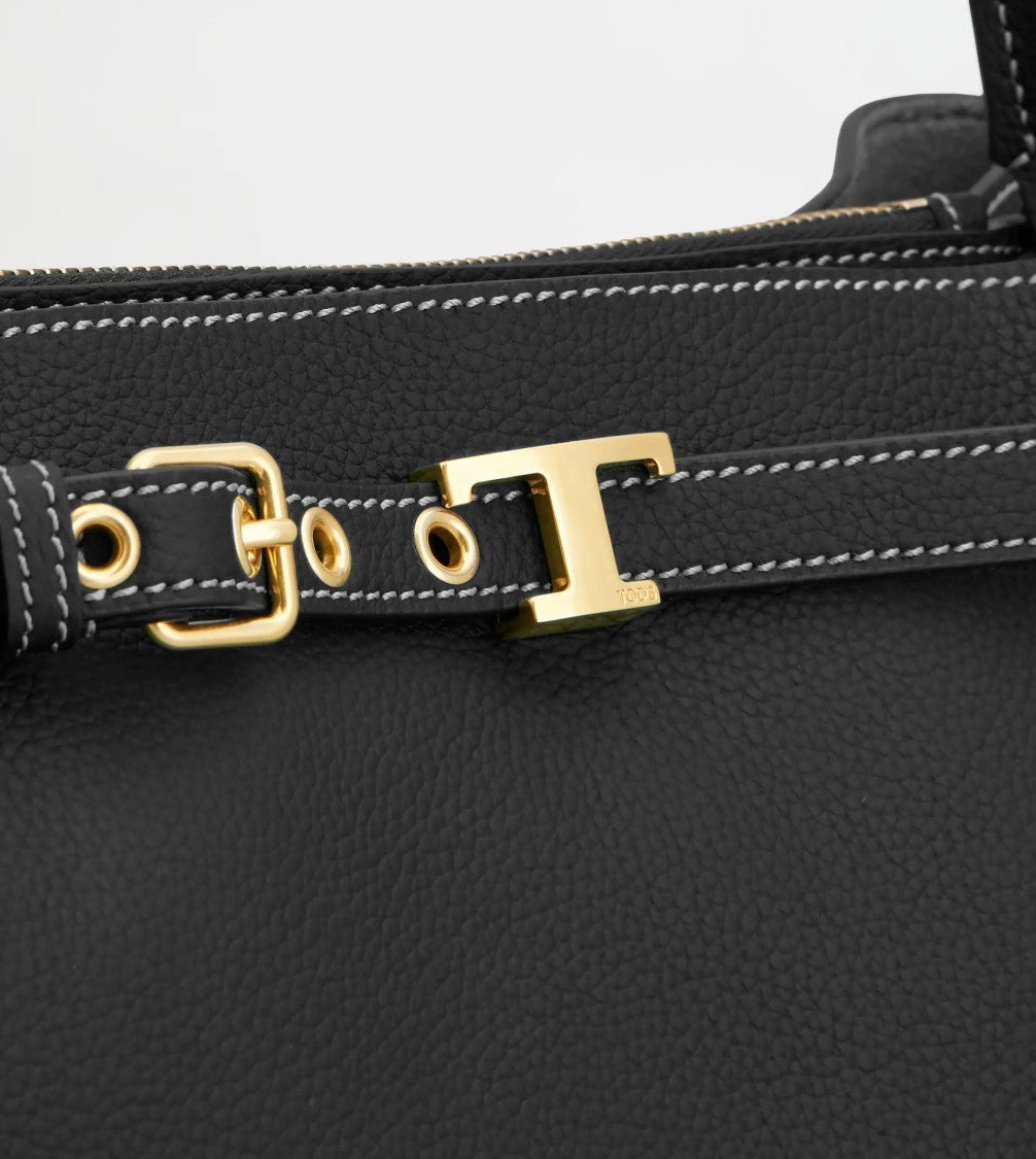 Tod's Black Tim Top Handle Mini Bag