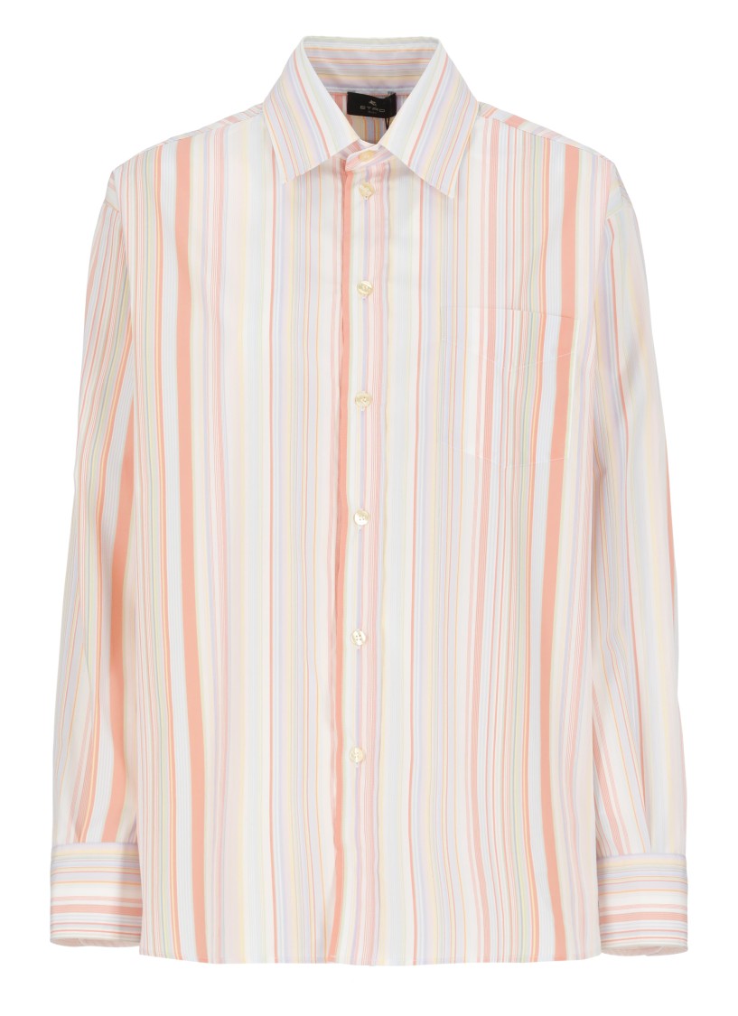 Etro Paisley-Patterned Cotton-Silk Blend Shirt