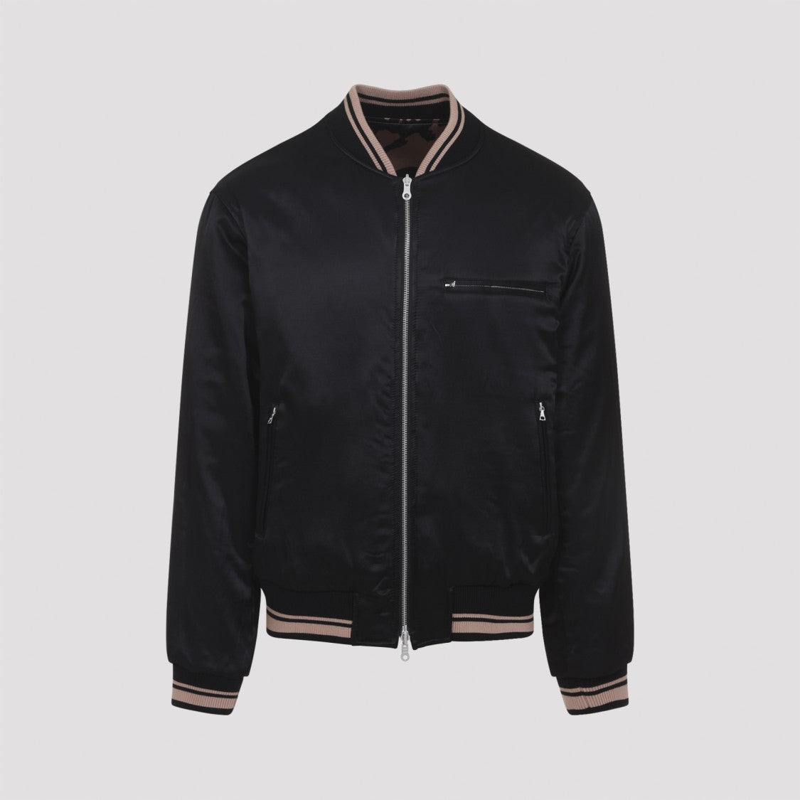 Dries Van Noten Abstract Patterned Bomber Jacket With Reversible Design