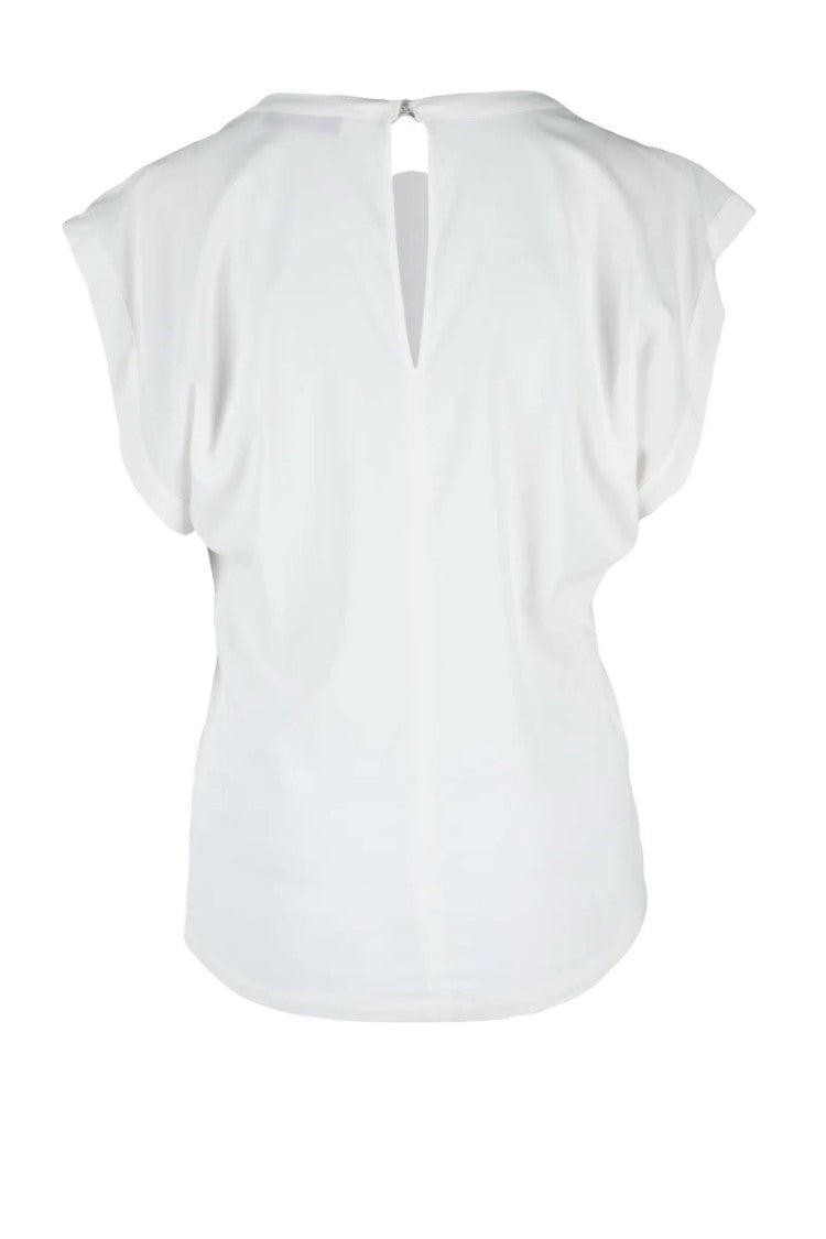 Jucca Viscose Stretch Top - White