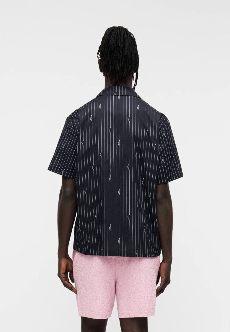 Lacoste Black Twill Relaxed Cotton Shirt