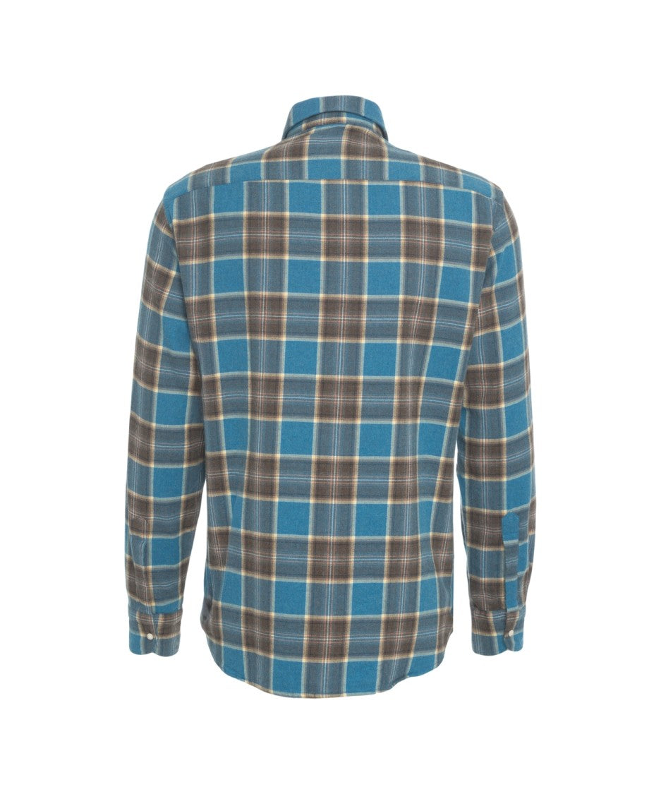 Bastoncino Checkered Design Men's Shirt With Dual Chest Pockets