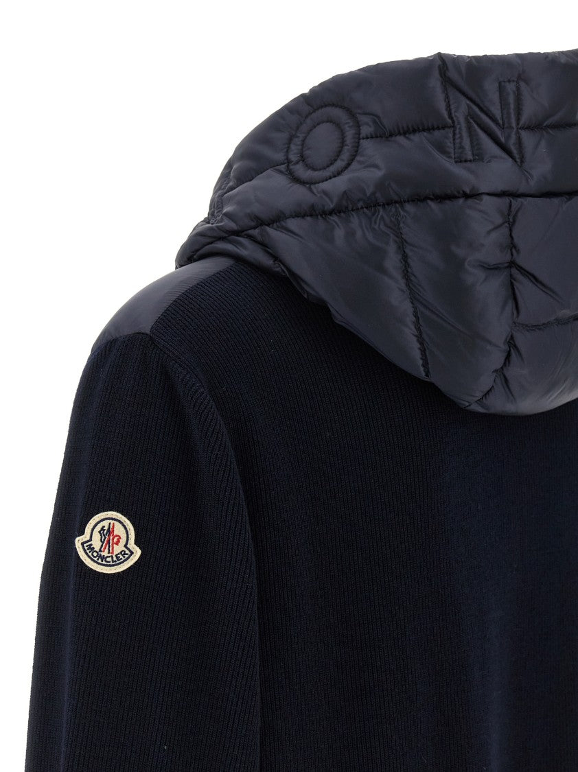 Moncler Ribbed Wool Hoodie