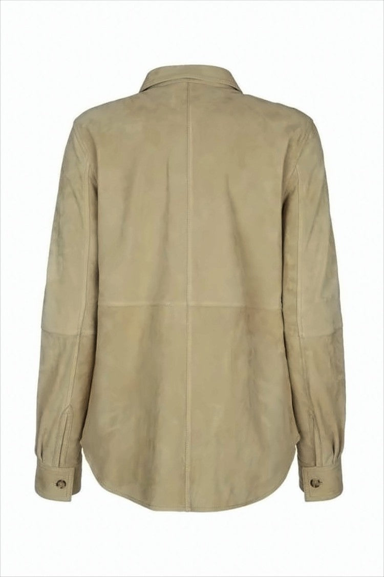 Totême Lambskin Jacket With Classic Collar And Button-Down Front