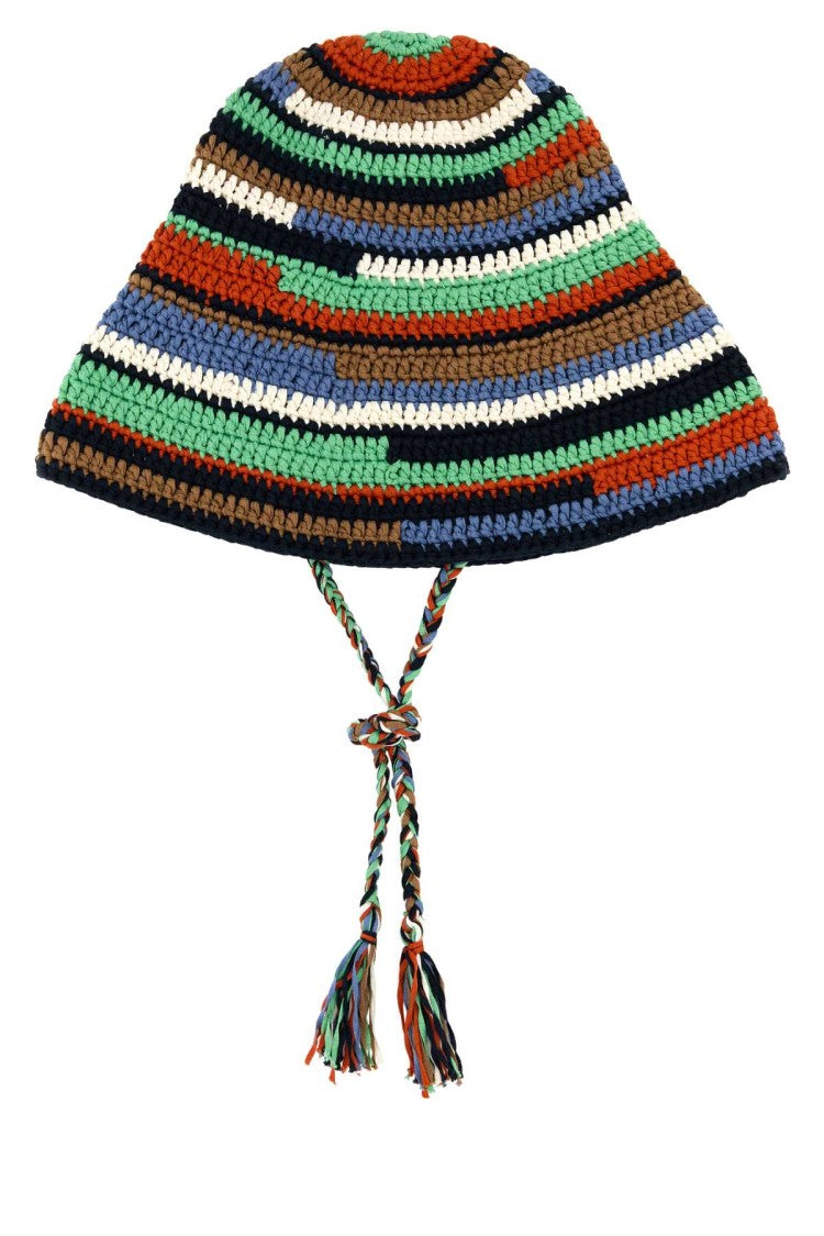 Alanui Multicolor Crochet Sunny Bucket Hat