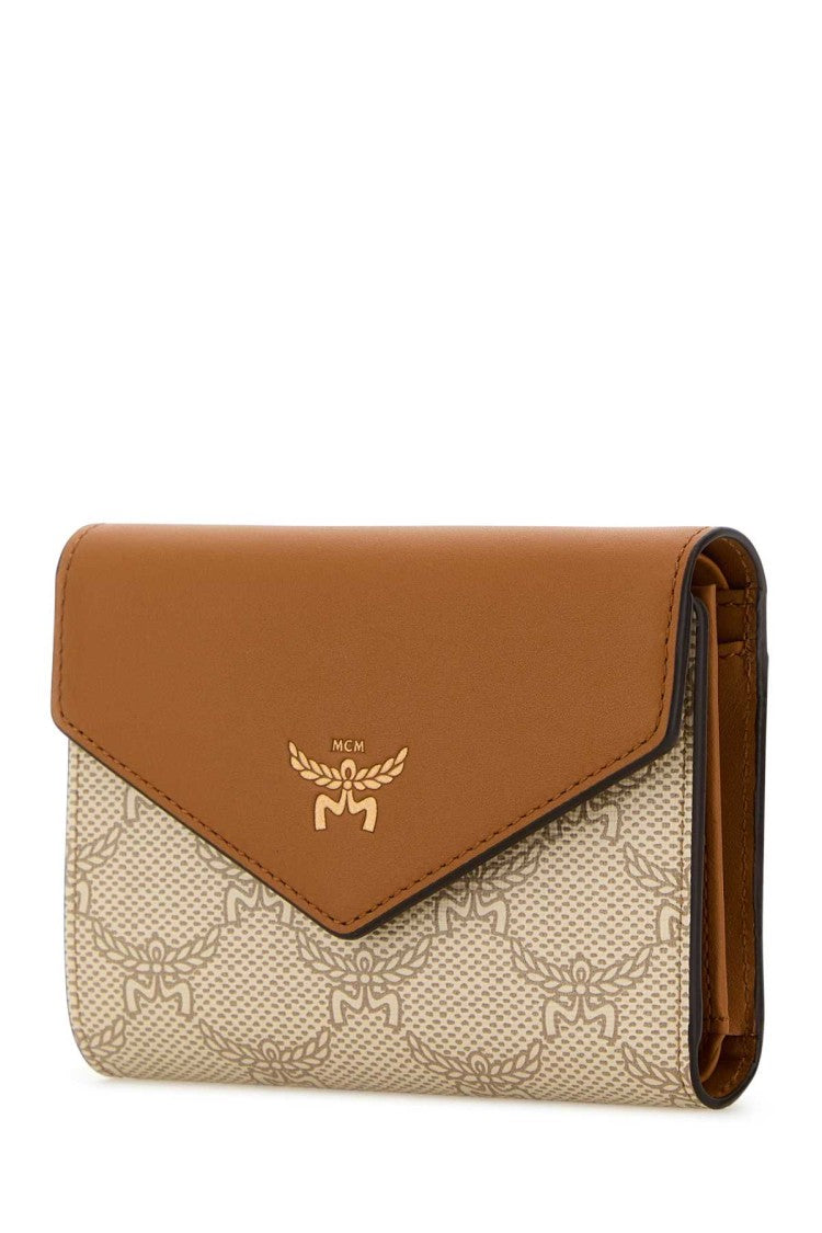 Mcm Printed Canvas Wallet