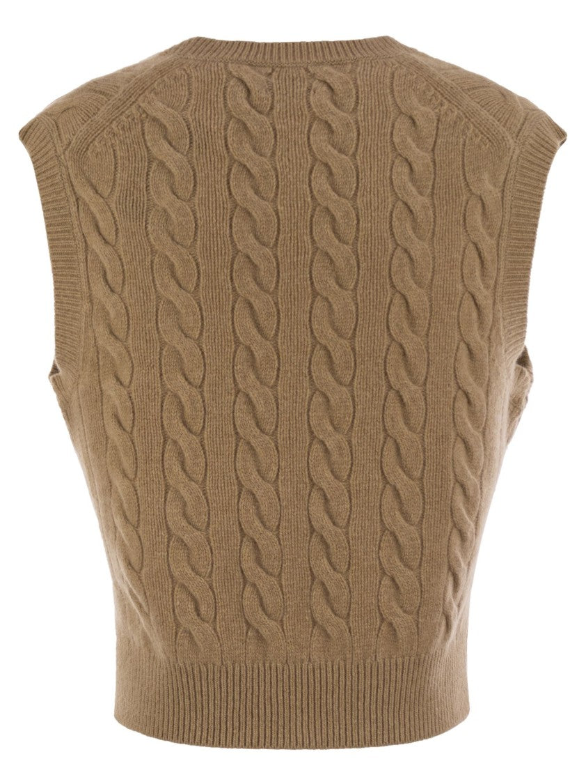 Polo Ralph Lauren Wool And Cashmere Cable-Knit Vest