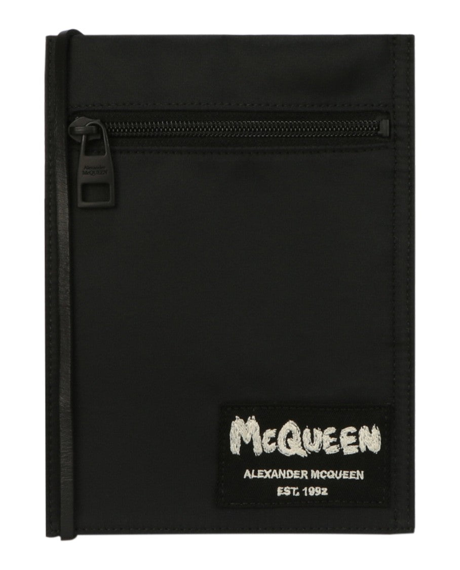 Alexander Mcqueen Logo Patch Crossbody Pouch
