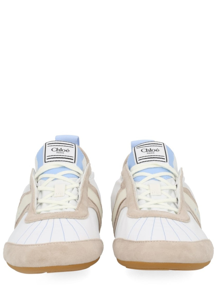 Chloé Kick Accented Low-Profile Nylon Sneakers