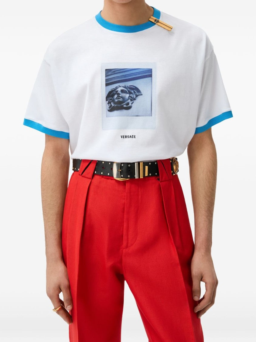 Versace Cotton-Jersey Medusa Graphic Printed T-Shirt