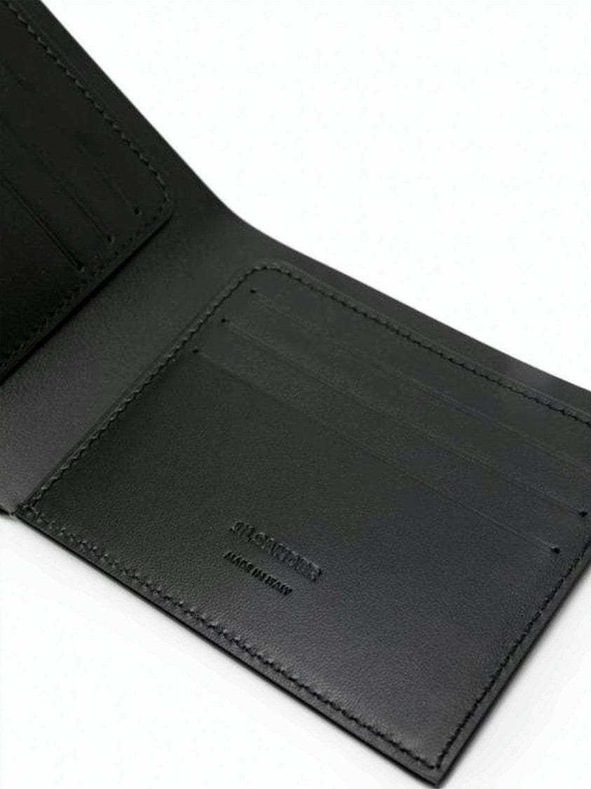 Jil Sander Bifold Wallet In Smooth Calf Leather With Minimalist Design