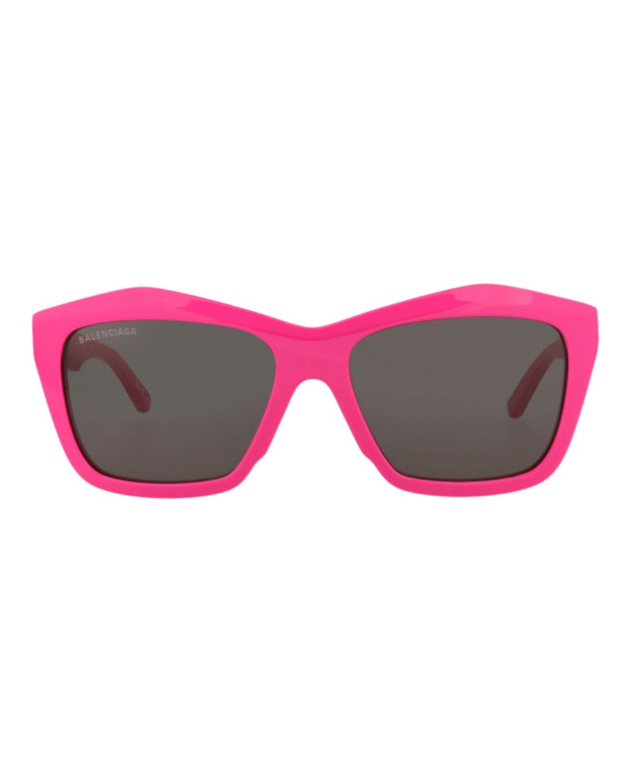 Balenciaga Square-Frame Acetate Sunglasses With Saddle Nose Bridge