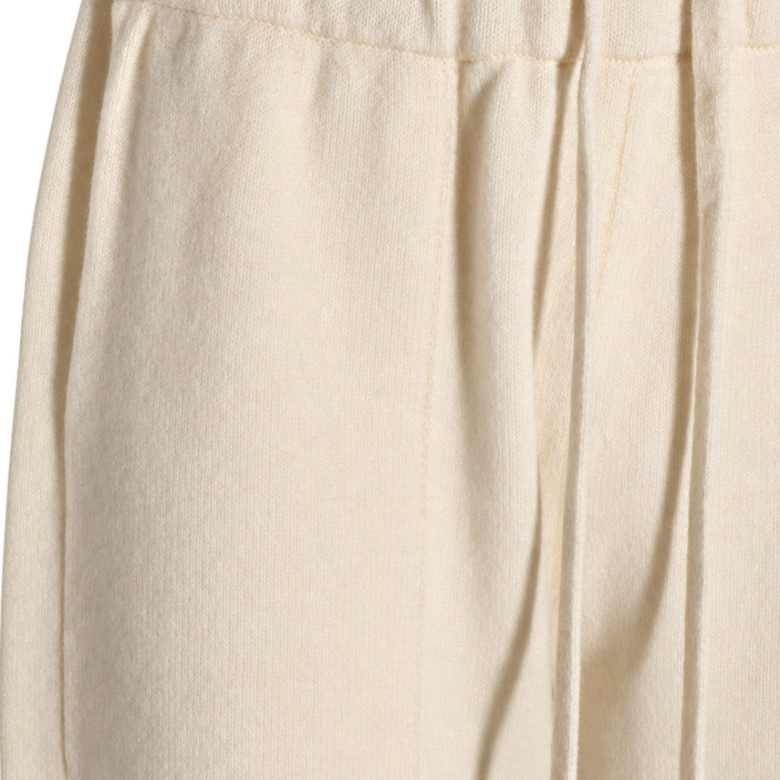 Uma Wang Relaxed Fit Fringed Hem Drawstring Straight-Leg Pants