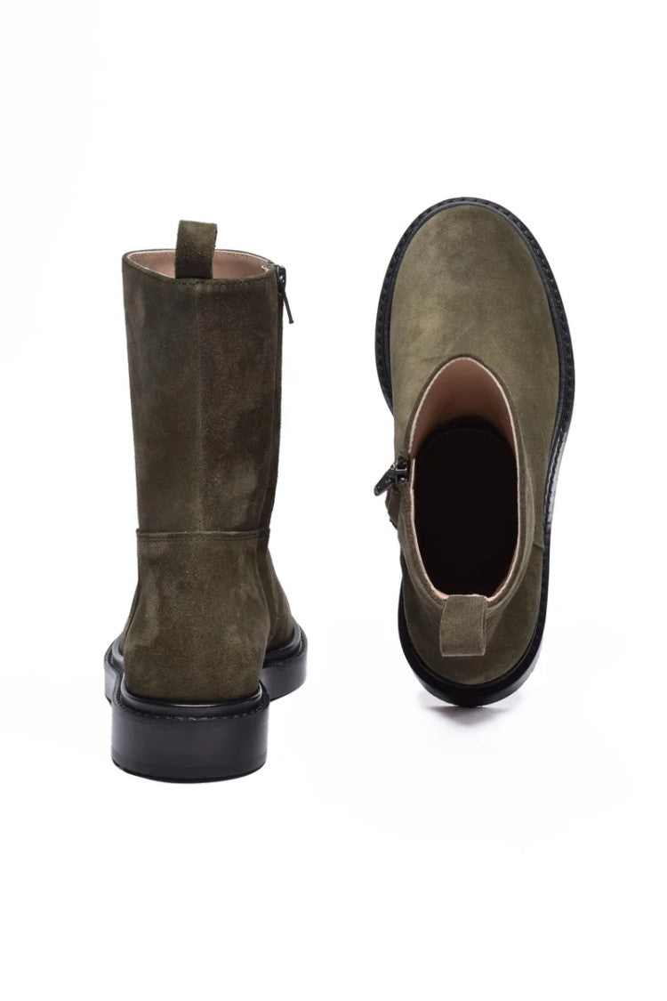 Fabiana Filippi Suede Ankle Boot - Green