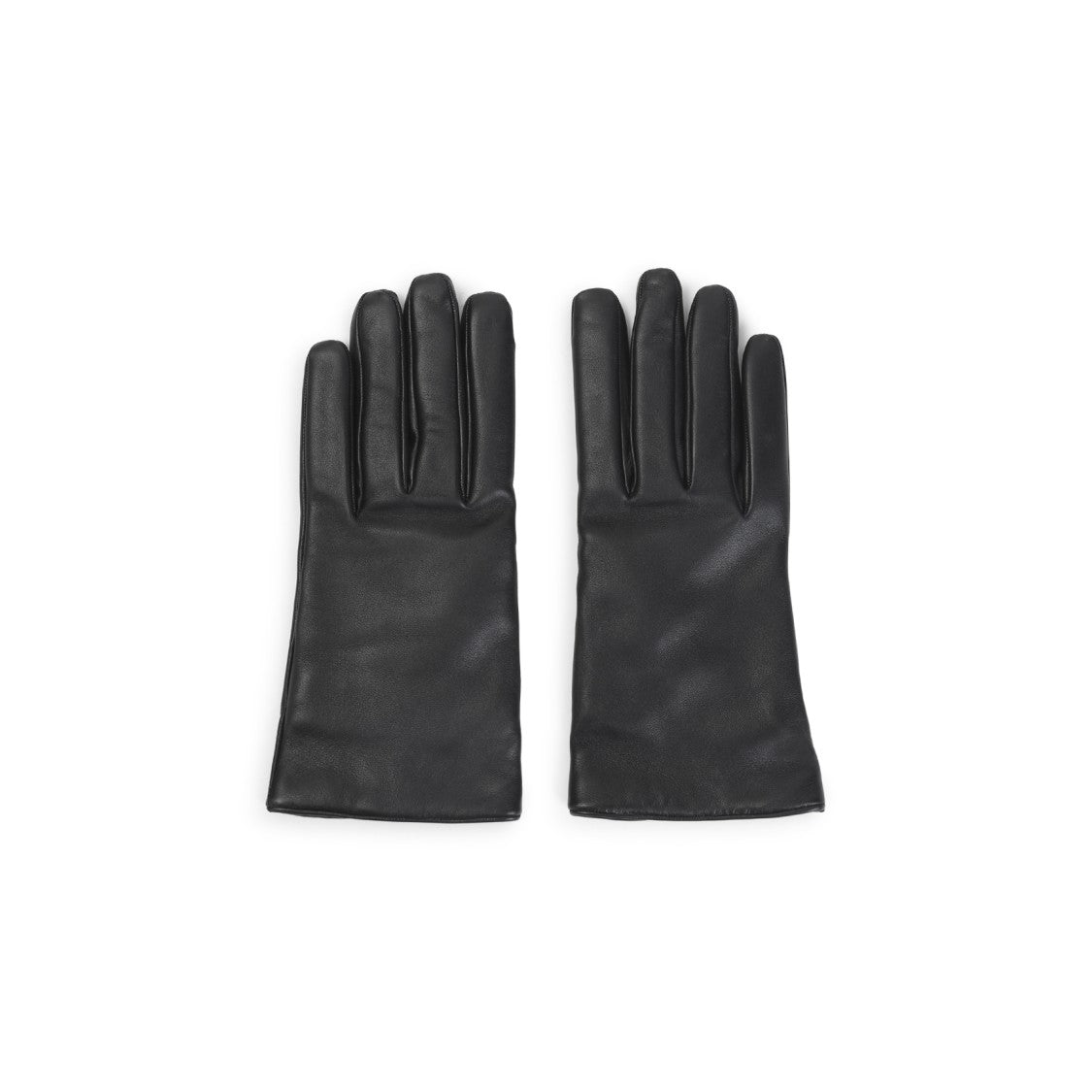 Saint Laurent Black Leather Gloves