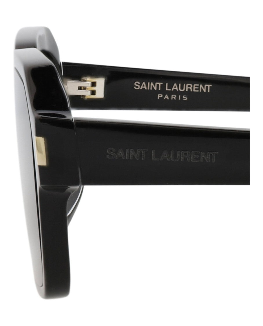 Saint Laurent Bold Square-Frame Sunglasses In Recycled Acetate