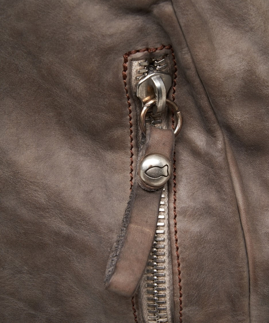 Campomaggi Campomaggi Distressed Leather Backpack With External Zip Pockets