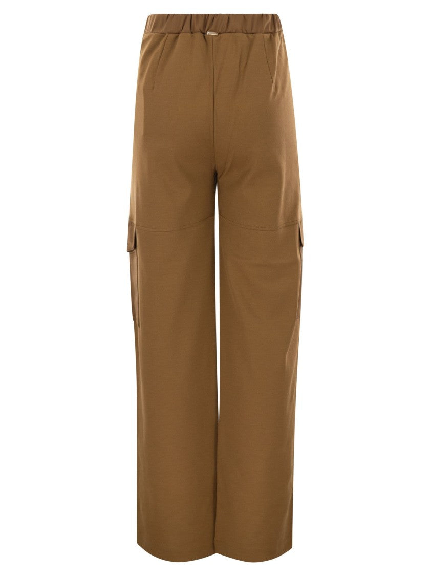 Herno Cargo Trousers In Cotton Interlock