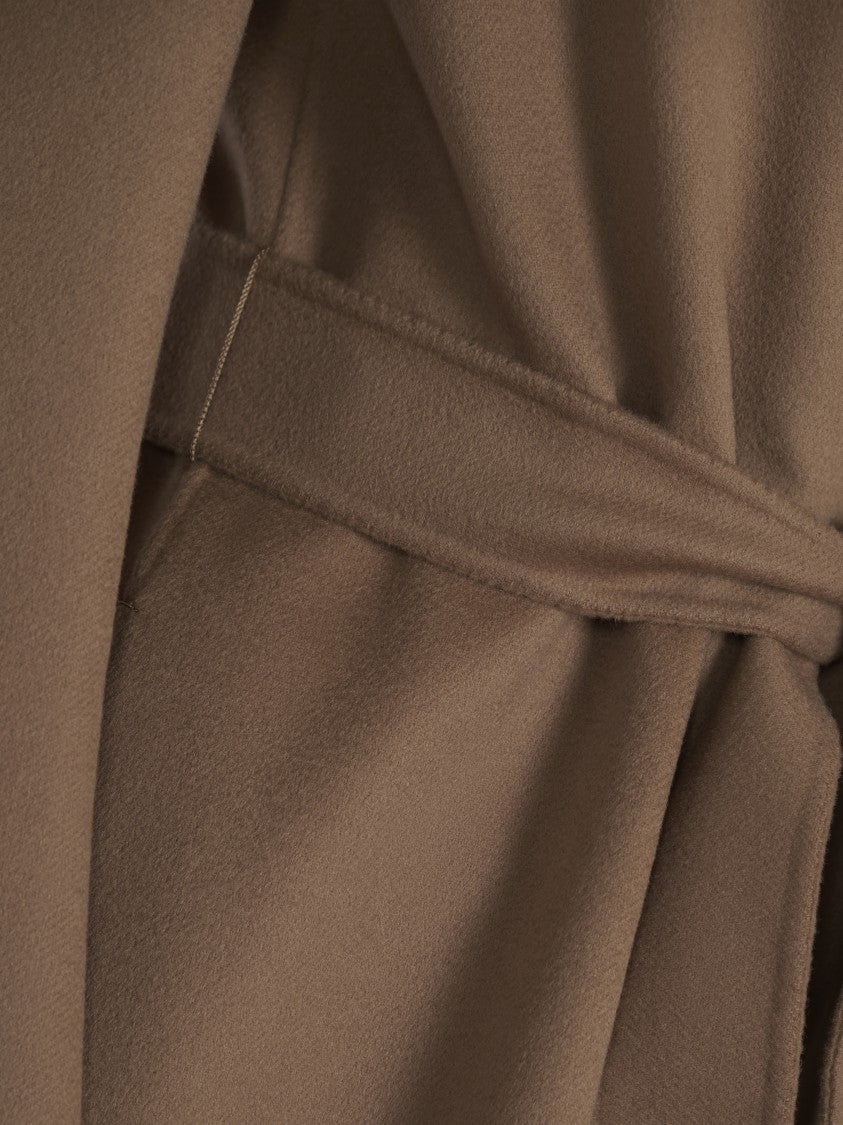 Max Mara Classic Wrap Coat With Belted Waist