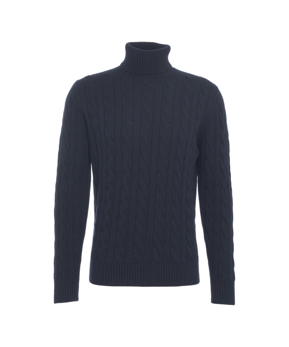 Kangra Turtleneck Sweater With Cable Knit Pattern