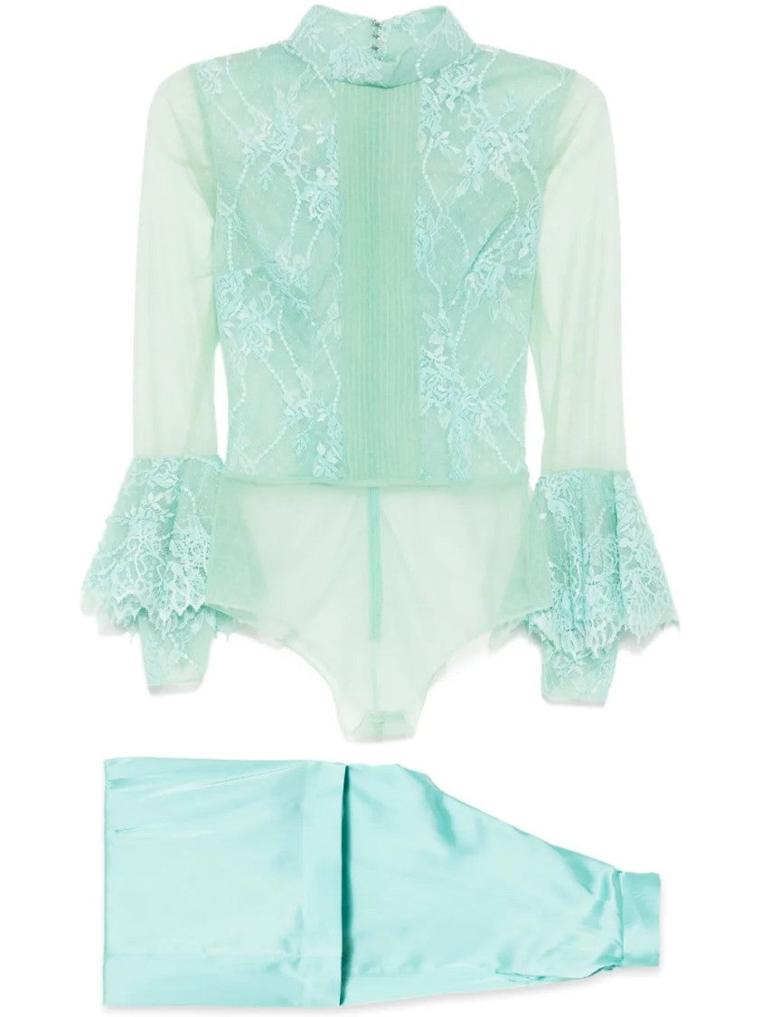 Saiid Kobeisy Lace Bodysuit With Coco Pants