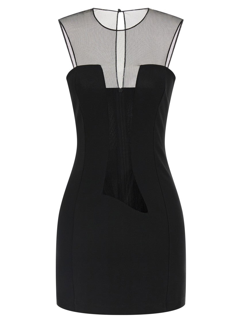 Nensi Dojaka Tulle Insert Dress