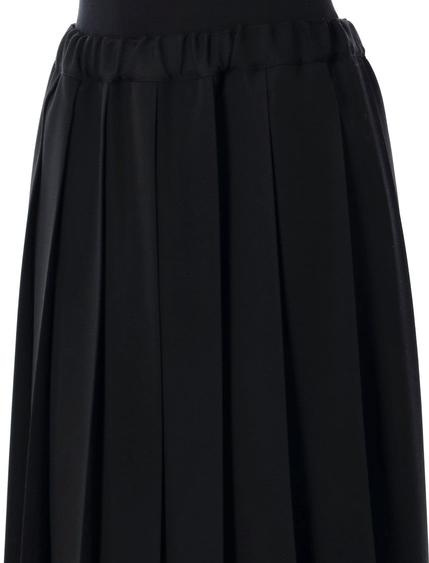 Comme Des Garçons Pleated Midi Skirt