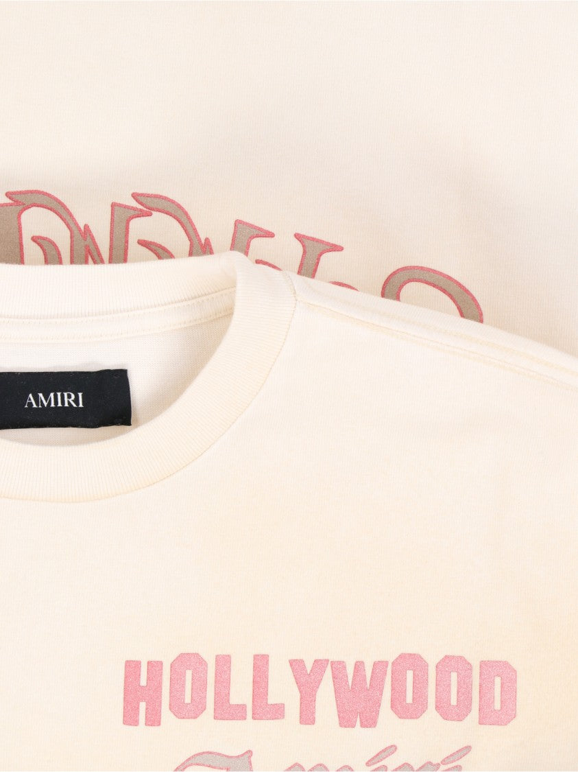 Amiri Relaxed Fit Graphic Print T-Shirt With Crew Neckline