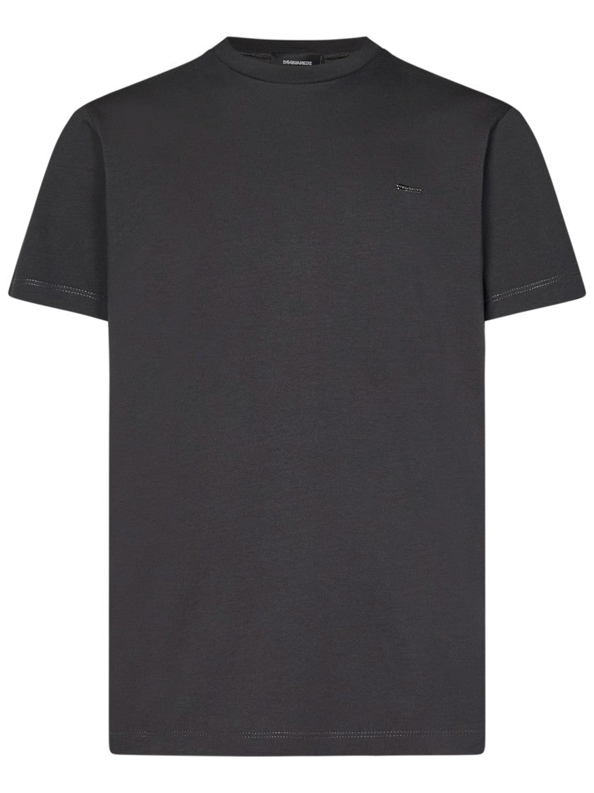 Dsquared2 Graphite Grey Cotton Jersey T-Shirt