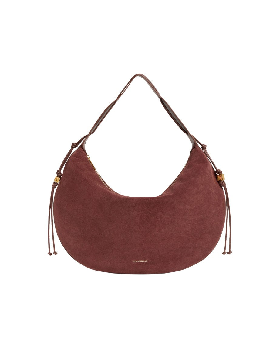 Coccinelle Thess Soft Suede Leather C-Me Shoulder Bag