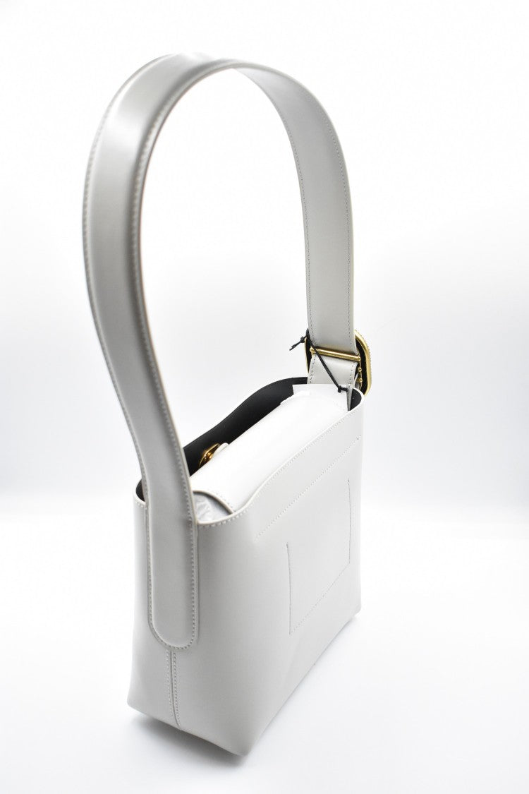 Kurt Geiger Sleek Grey Structured Silhouette Handbag